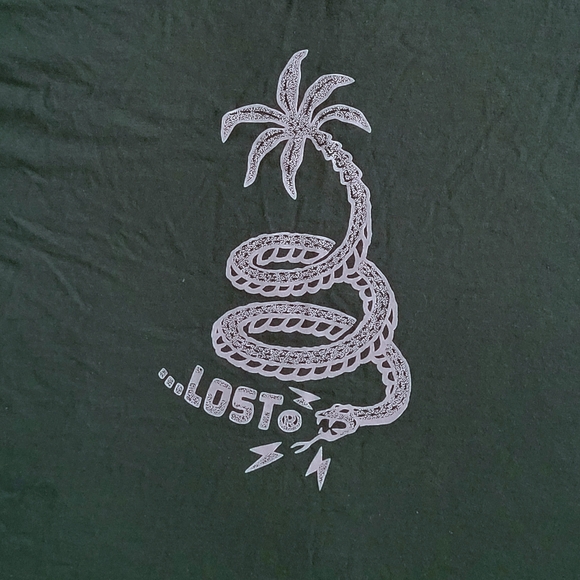 ...lost International Serpent🐍 Palm Tree🌴 Graphic Tee👕 - NWOT - Picture 3 of 12
